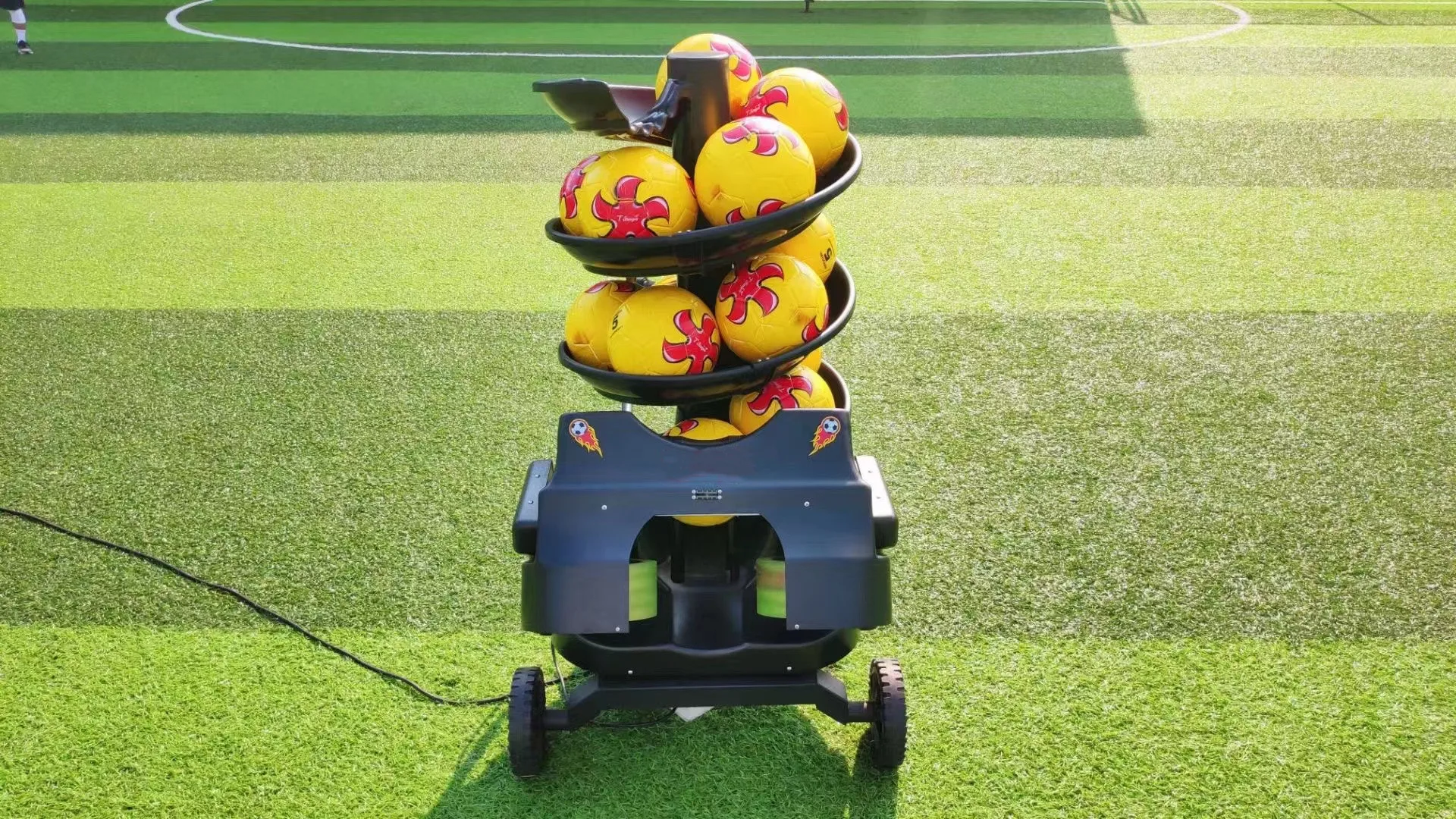 Automatic soccer ball throwing machine Launcher sales on Ebay