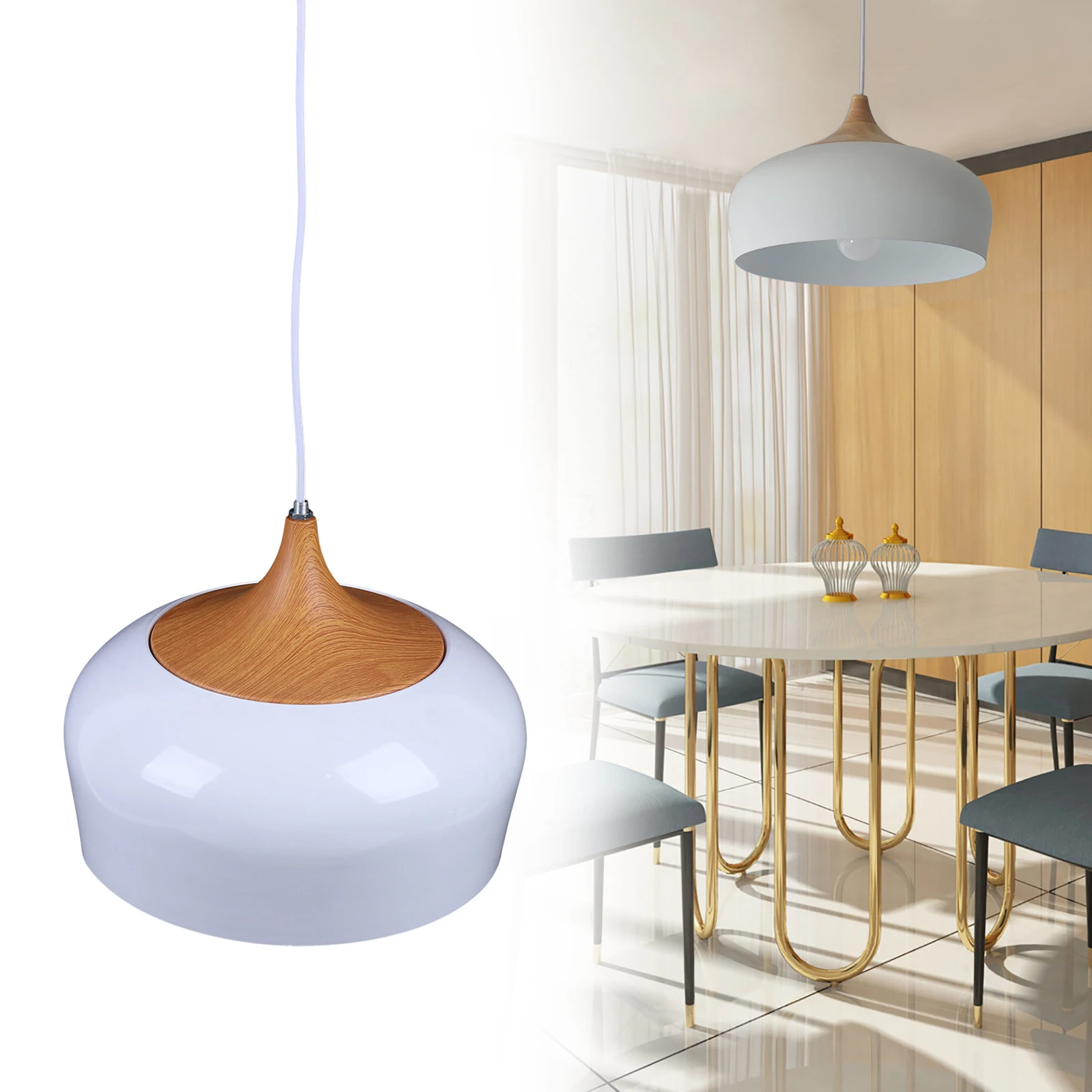 Plafonnier LED blanc au design moderne simpliste, luminaire décoratif d'intérieur, idéal pour un salon ou une chambre à coucher