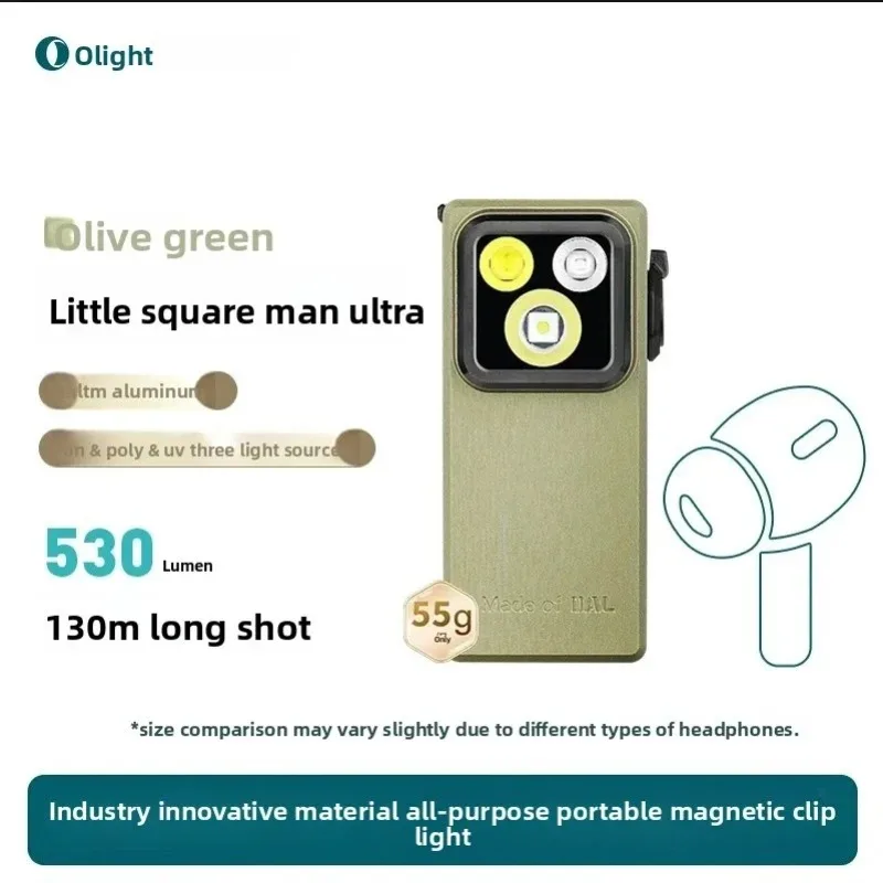

Фонарь Olight Oclip Pro Ultra, 5,7 см, из алюминиевого сплава, уличный, с магнитной головкой, портативный мини-фонарик, на литиевой батарее, подарки