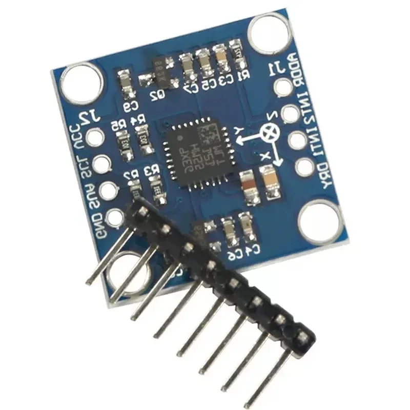 5pcs GY-51 LSM303DLH Módulo de aceleração de bússola eletrônica de três eixos Módulo de sensor eletrônico Conversor AD de 12 bits embutido