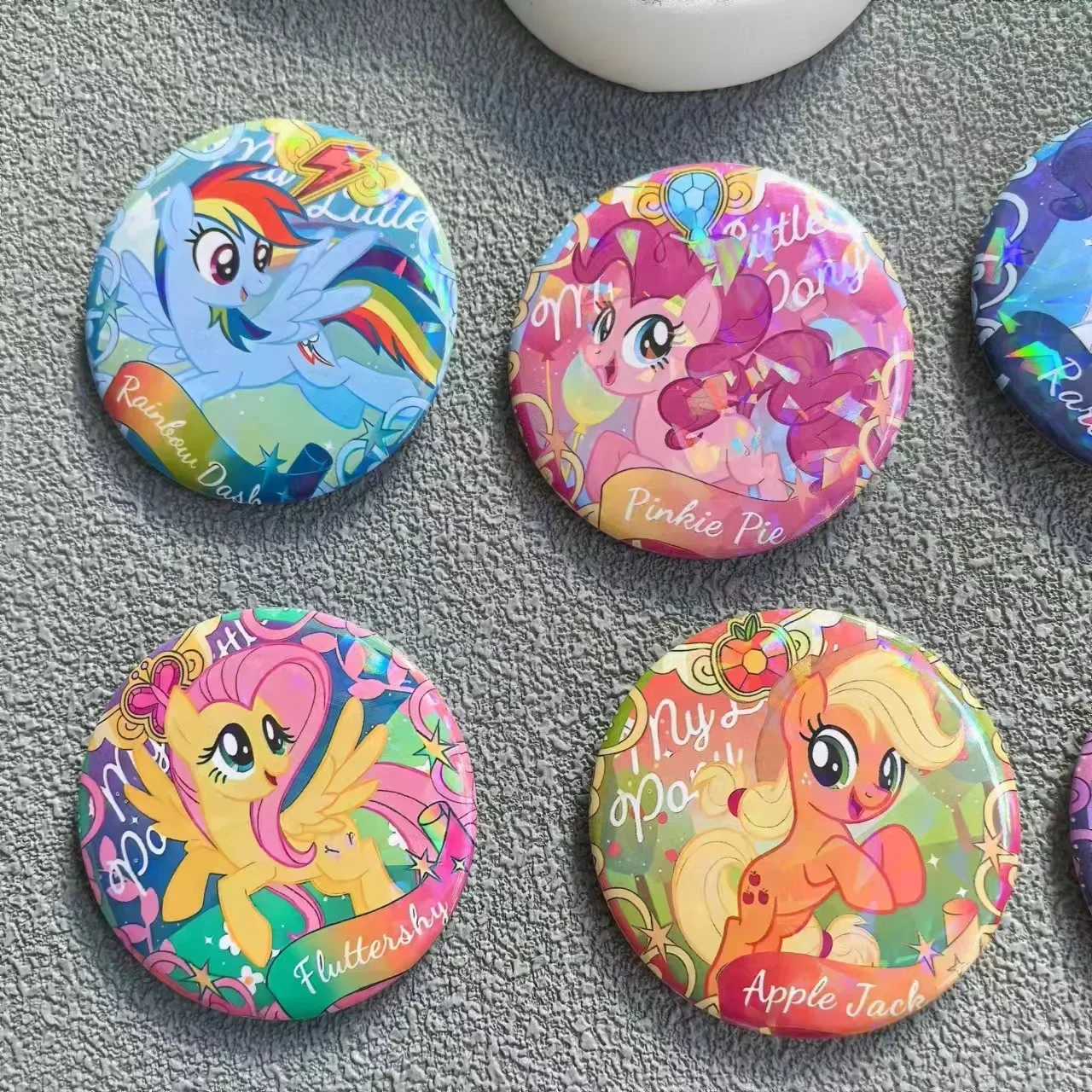  Kawaii Anime My Little Pony Anstecknadeln Emaille-Broschen Niedliche Abzeichen für Rucksäcke Schmuck Fans Geschenke Accessoires Dekoration – Detail 3