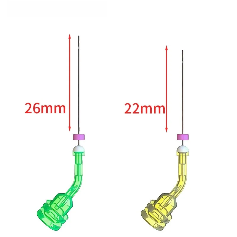 20Pcs Dental Root Canal Suction System Elbow with Bilateral Irrigation Needle Ports; Oral Root Canal Applicator Needles