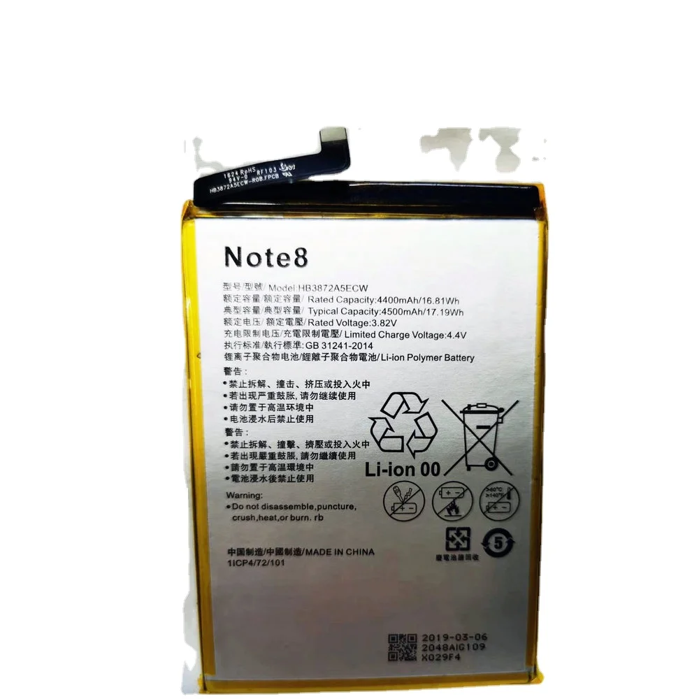 

New HB3872A5ECW Battery for Huawei Honor Note 8 Note8 EDI-DL00 EDI-AL10 Mobile Phone