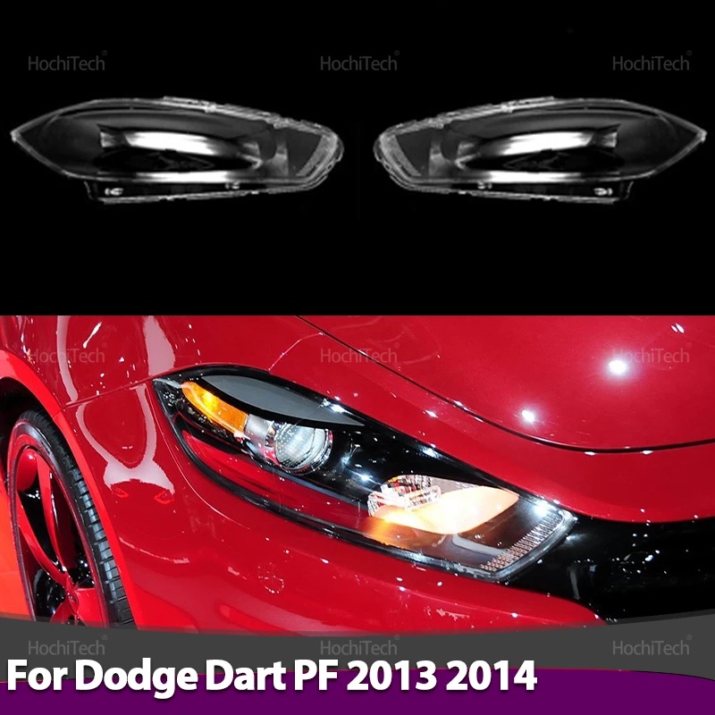 

For Dodge Dart PF 2013 2014 Headlight Cover Car Headlamp Lens Glass Replacement Front Lamp Shade Auto Shell