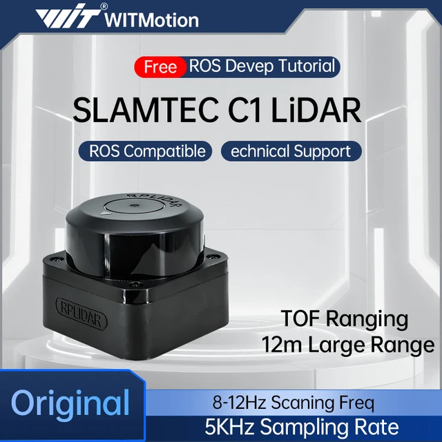 SLAMTEC RPLIDAR C1 LiDAR Sensor TOF 12m Ranging 360° Scanning Module for Robot Mapping Navigation Obstacle Avoidance 1