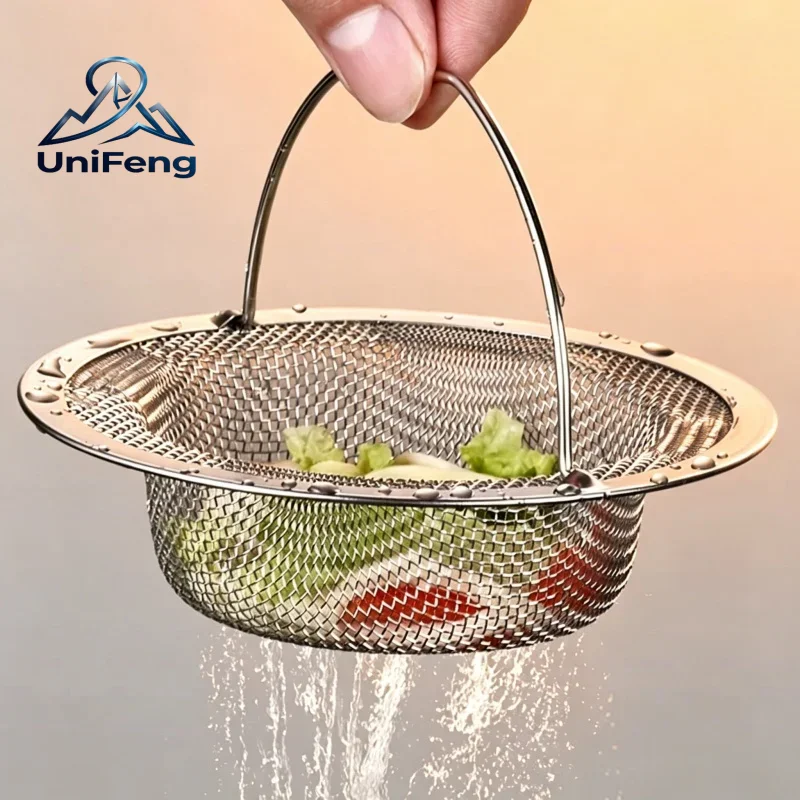 

1Pc Stainless Steel Kitchen Sink Filter, Garbage Food Residue/Hair Catcher, Keep Your Bathtub