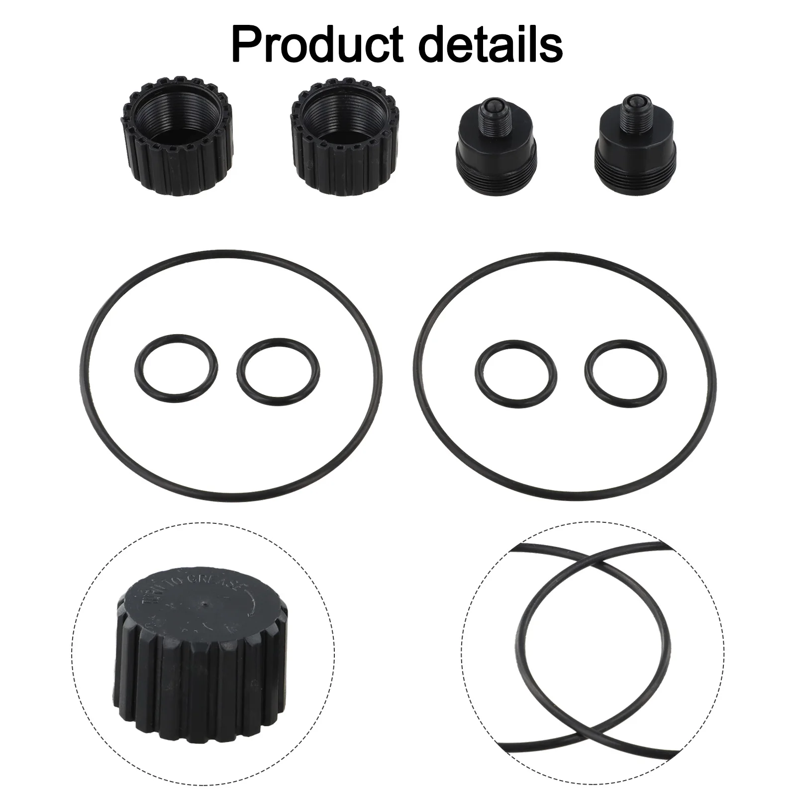 /2133 /Pool /Valve Rebuild Kit With 1132 1307 O Rings Grease Cup For 2 Port 3 Port Valves Swimming Pool Equipment Parts Repair