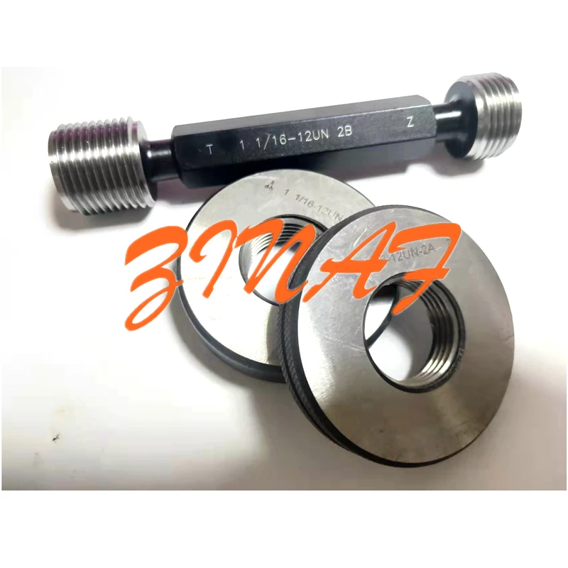 Calibro con tappo filettato/calibro ad anello filettato UN UNEF 1 1/2-12UNF 1 1/16-8UN 1 1/16-12-16-20UN 1 1/16-18UNEF Strumento di test filettatura passo