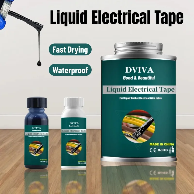 Liquid Electrical Tape Insulation Paste Waterproof Insulating Tape Sealant Electrical Wire Cable Coat Repair Glue Liquid Glue