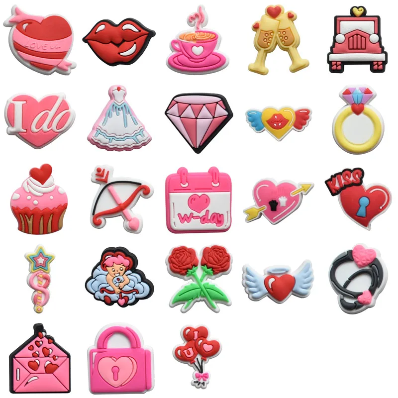 Angel Of Love Shoe Charms for Crocs Sandals Women Clogs Pins Shoe Decorations Accessory Men Badges Girls Kids Shoes Accessories