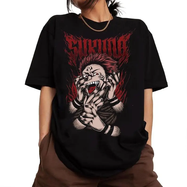 Jujutsu, jujutsu shirt, itadori, Sukuna