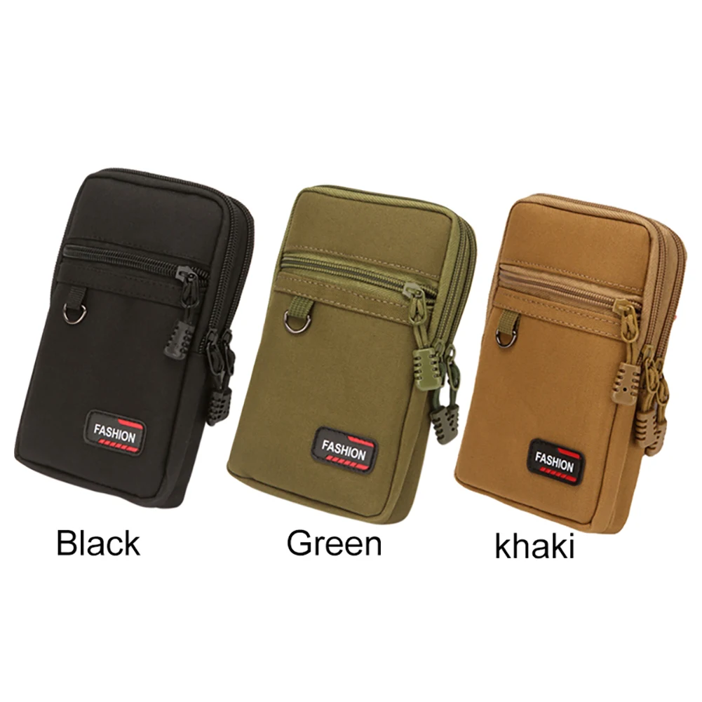 7 Inch Phone Pouch Belt Waist Bag Wear-resistant Lightweight for Outdoor Camping Hunting Portable Sports Mobile Phone Bag