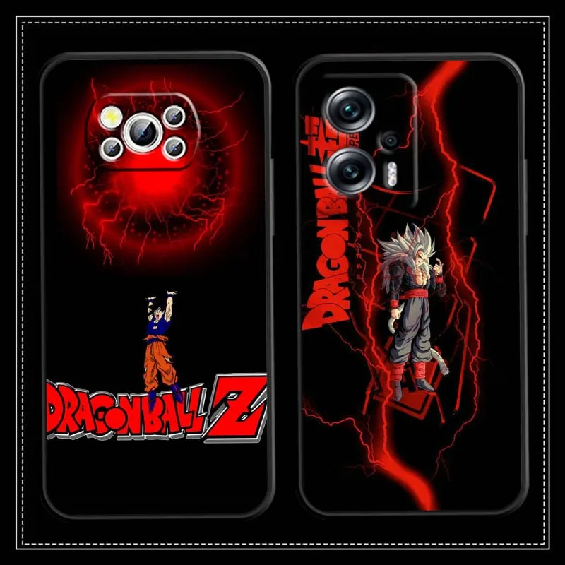 

Dark Dragon Ball Saiyan style Phone Case For Xiaomi Mi Poco F3 F4 F5 F6 X3 X4 X5 X6 X7 M3 M4 M5s M5 M6 GT Pro 5G Black Cover