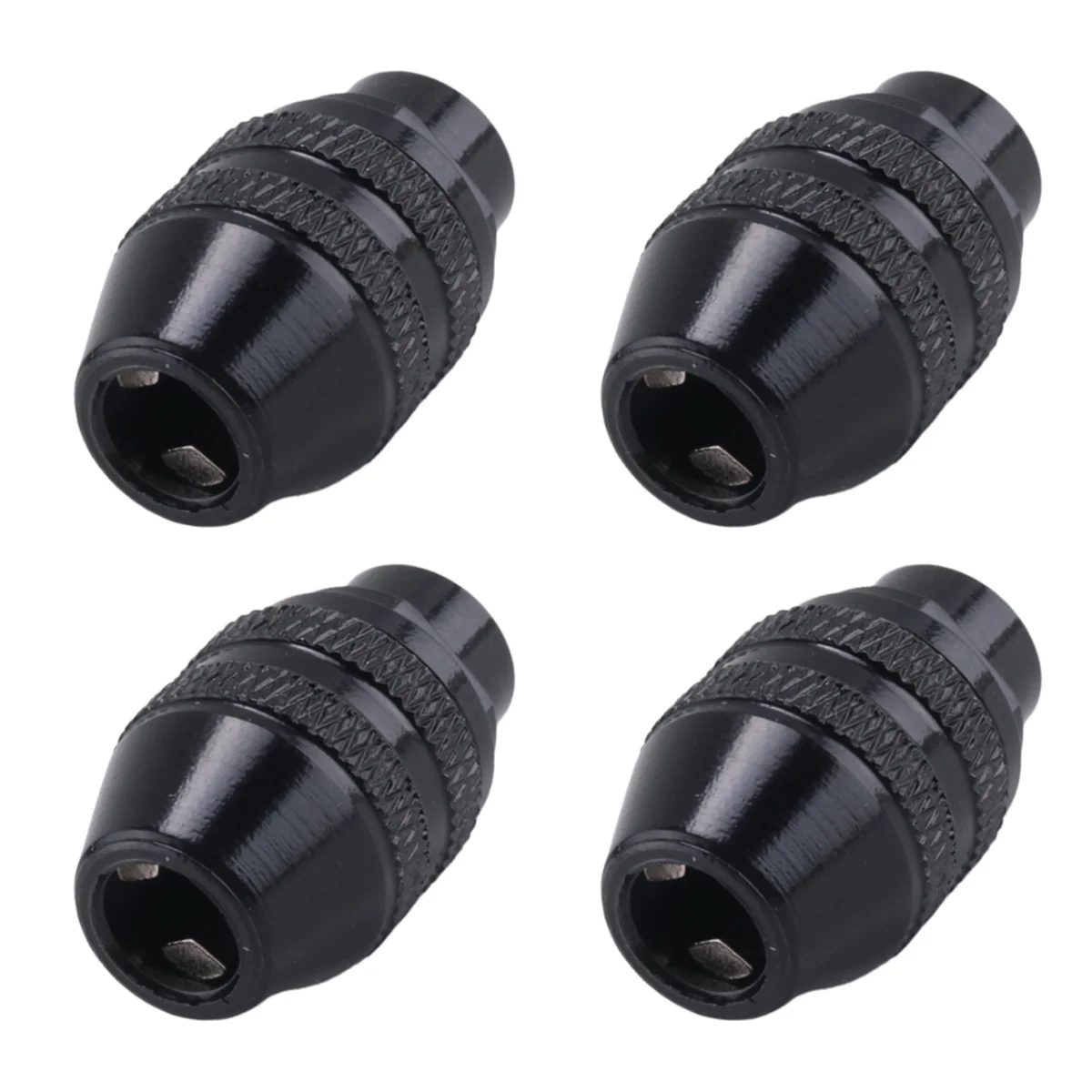 4 Pcs Quick Change Chuck มัลติฟังก์ชั่ Universal Mini Keyless Drill Chuck สําหรับ Dremel ไฟฟ้าเครื่องมือ 0.4-3.2 มม.
