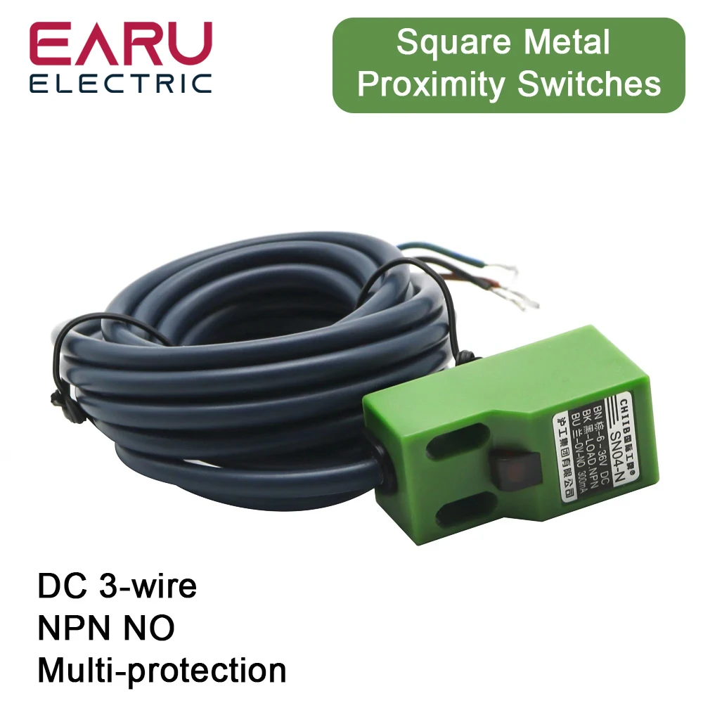 Free Shipping SN04-N Famous SN04N 4mm Approach Sensor NPN,3 wire,NO 6-30V DC Inductive Proximity Switch