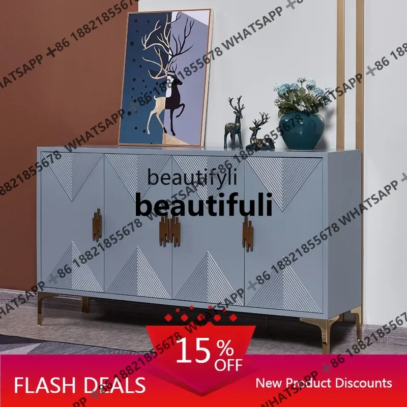 Light Luxury Shoe Cabinet Entrance Living Room Decorative Cabinet Storage Partition Organizer
