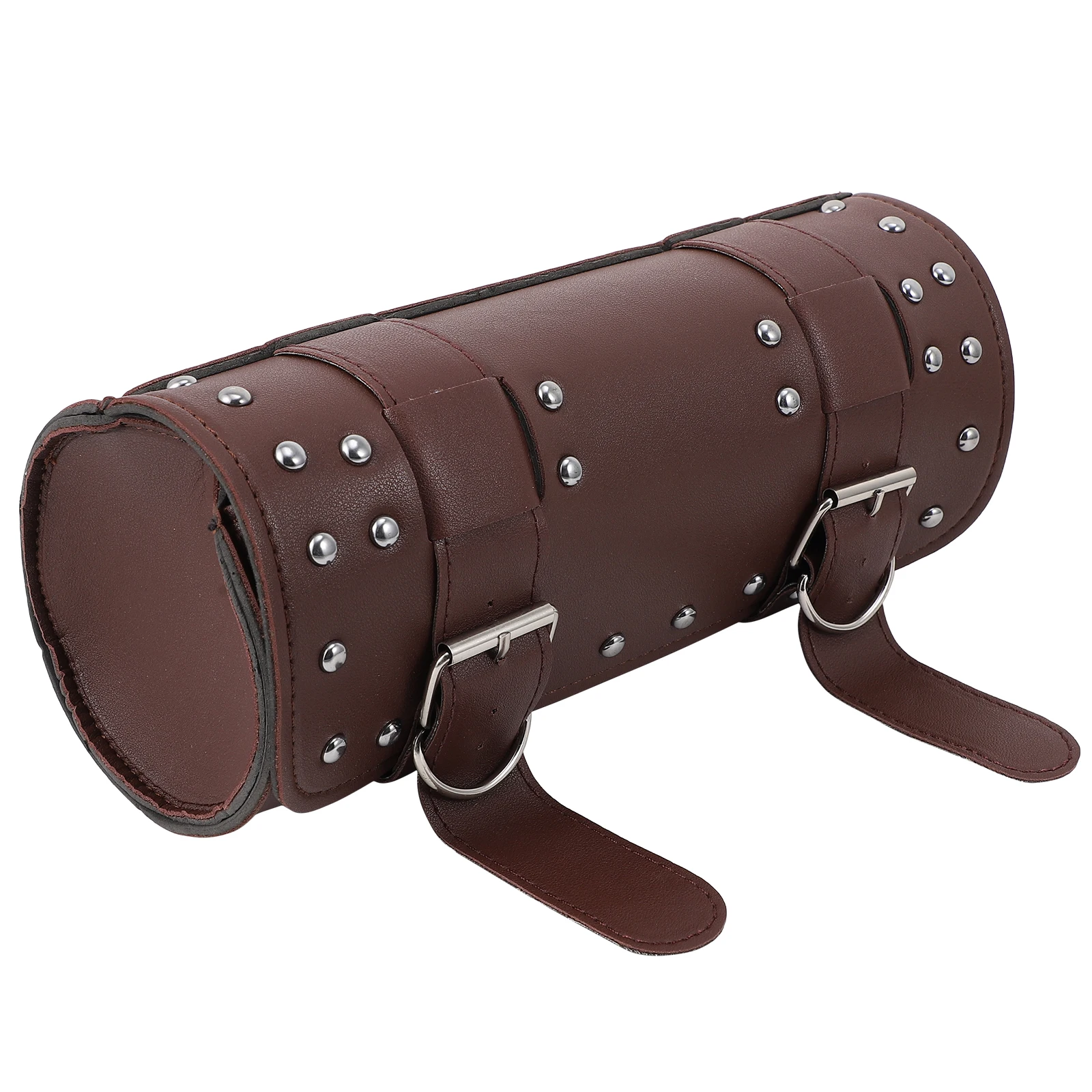 

1pc Motorcycle Tool Bag Thick Double Layer PU Large Capacity Storage Repair Pouch Durable Waterproof Side Bag Motorcycle