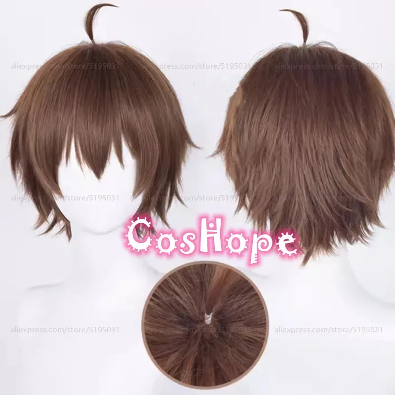 توغاشي يوتا 30 سنتيمتر شعر مستعار بني أنيمي تأثيري مقاومة للحرارة بيروكات صناعية