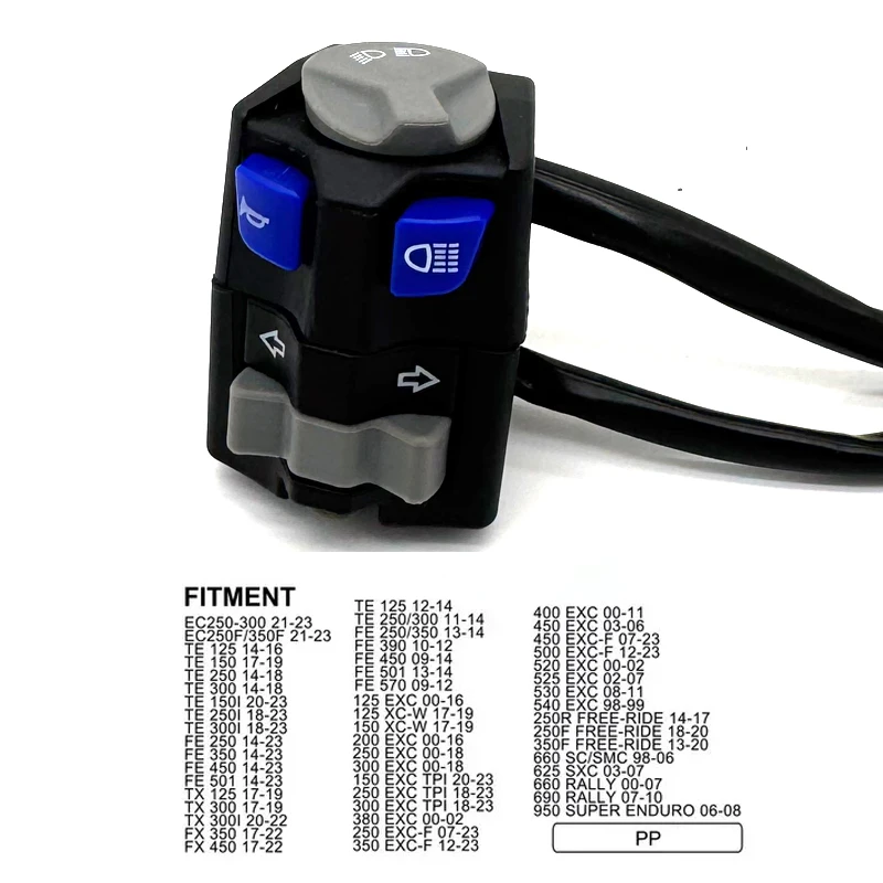 دراجة نارية العلوي القرن بدوره إشارة زر التبديل ل KTM Husqvarna EC TE FE TX FX EXC EXC-F TPI 2015-25 125-570CC #2