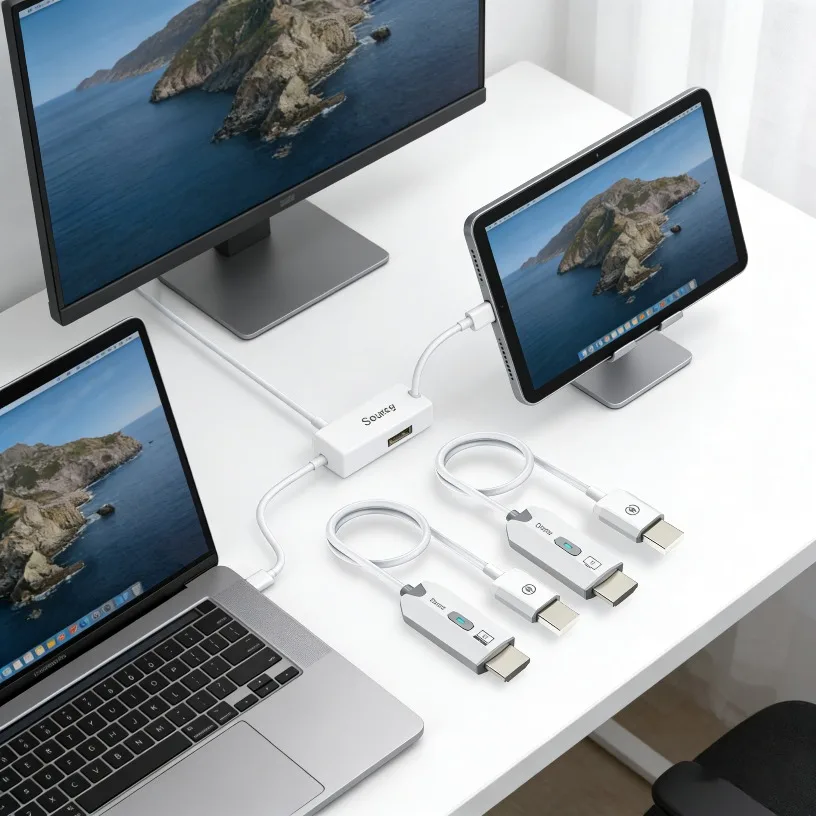 

Беспроводной HDMI-совместимый передатчик-приемник 1080P@60Гц для видеоконференций, домашнего кинотеатра, образования, обучения, игр