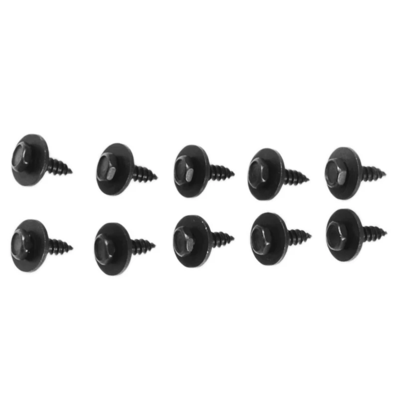 20Pcs/Set Self Tapping Tapper Screw And Washer For BMW 4.8 x 19 mm Black 8mm Self Tapping Tapper Screws