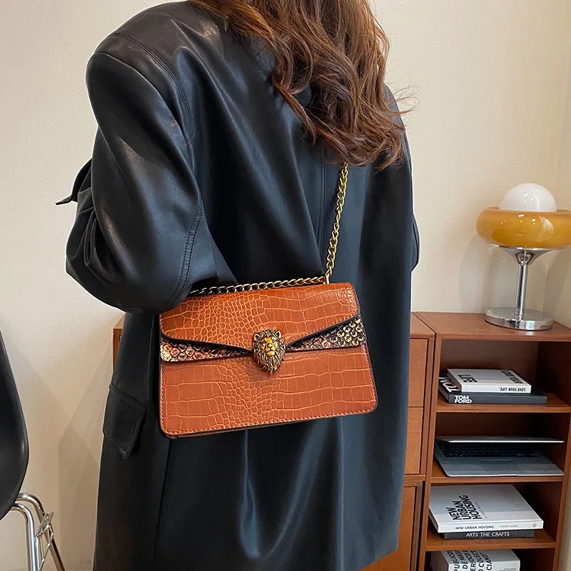 

Chain square bags for woman shoulder bags designer bags woman luxury original 2026 evening crossbody bag women black green orang