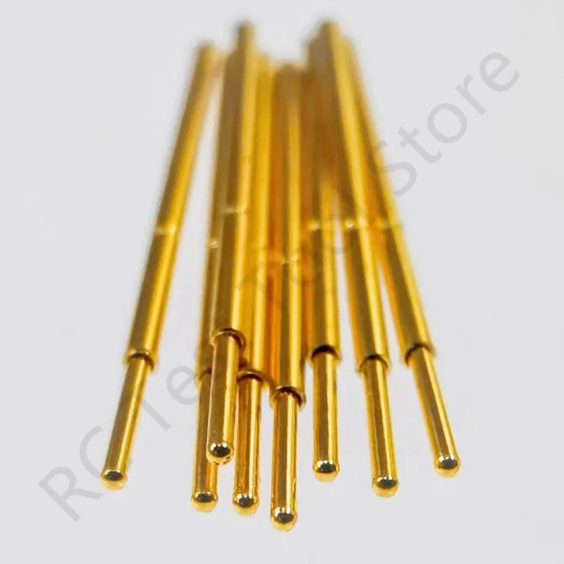 100PCS PA75-J1 Spring Test Probe PA75-J Test Pin Test Tool 16.3mm Dia 1.02mm Gold Needle Tip Dia 0.66mm Pogo Pin P75-J P75-J1