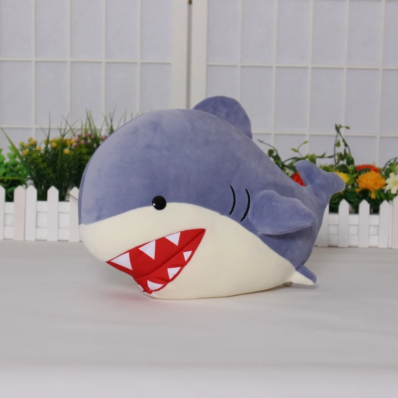 Final Fantasy XIV FF14 Commander Shark Cosplay Anime Plush 30CM Cute Stuffed Plushie Cartoon Pillows Christmas Gifts Boys Girls