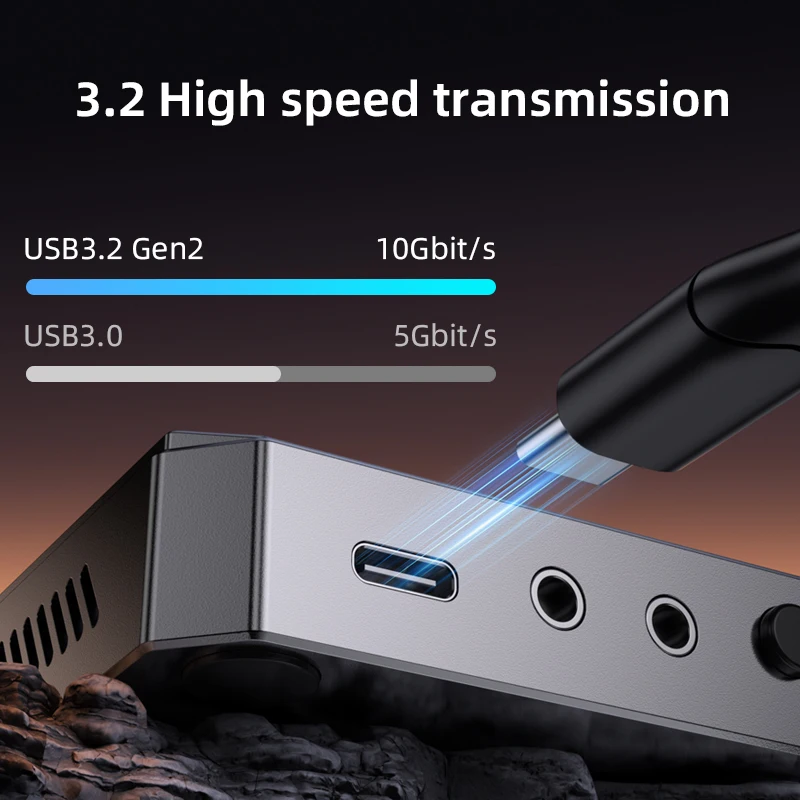 2025Piva USB3.2 Gen2 4K 60 هرتز بطاقة التقاط الصوت والفيديو بطاقة الألعاب الصوتية ل HDMI هاتف لوحي OBS البث المباشر نوع C الناتج MP4 ل