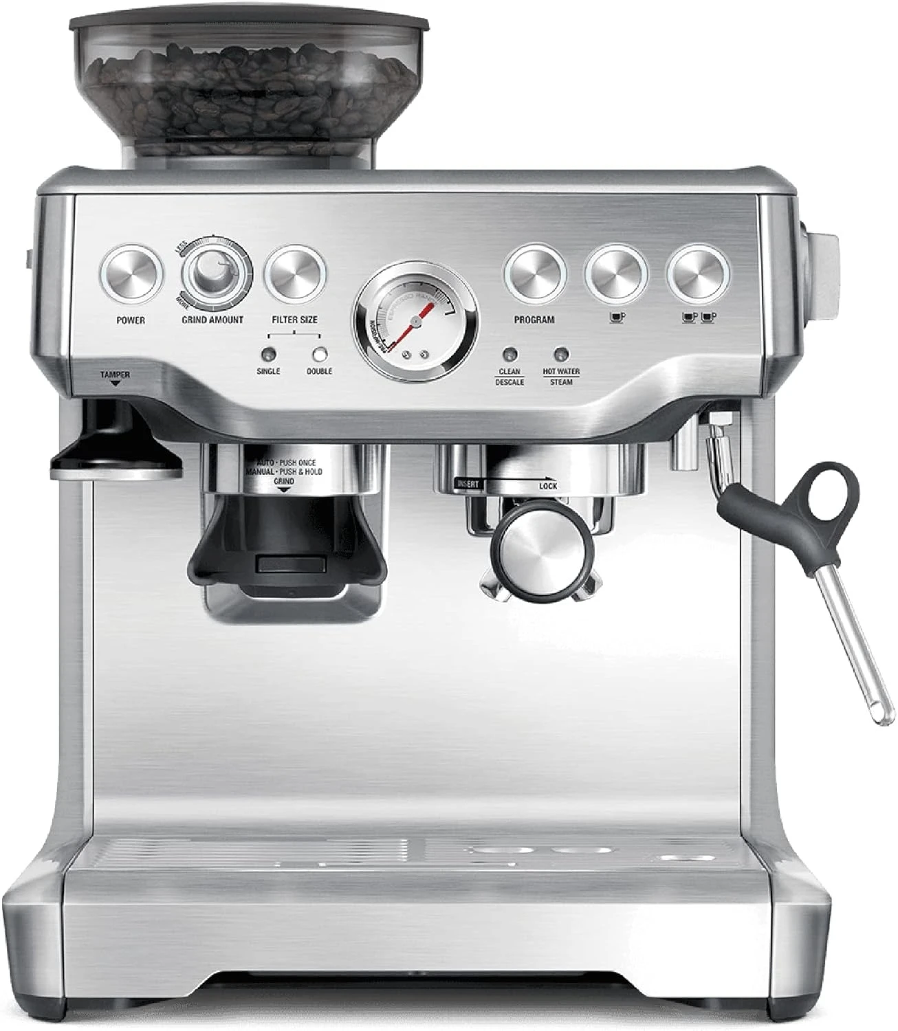 Express Espresso Machine BES870XL, Brushed Stainless Steel image 2