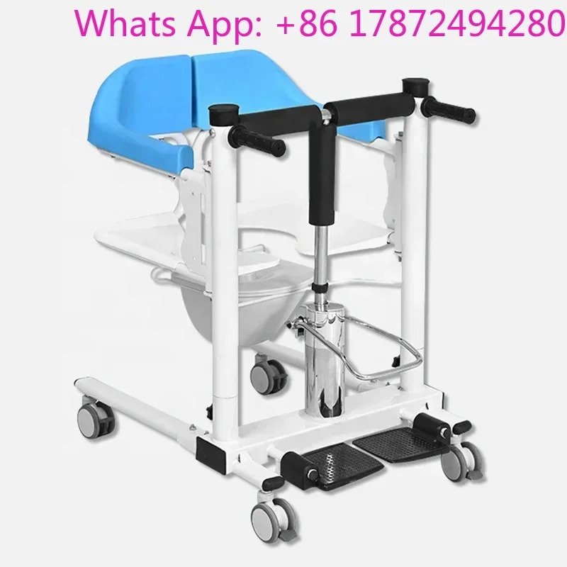 Transfer Patient from Bed to Chair  Imove Hydraulic Patient Lift Transfer Commode Chair Elderly