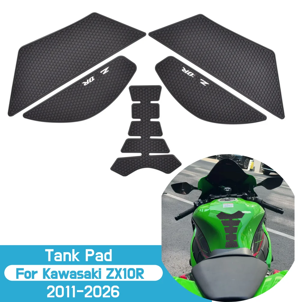 

Защитная накладка на бак (резиновая наклейка-декаль) для Kawasaki ZX10R 2012-2026, аксессуары для мотоциклов