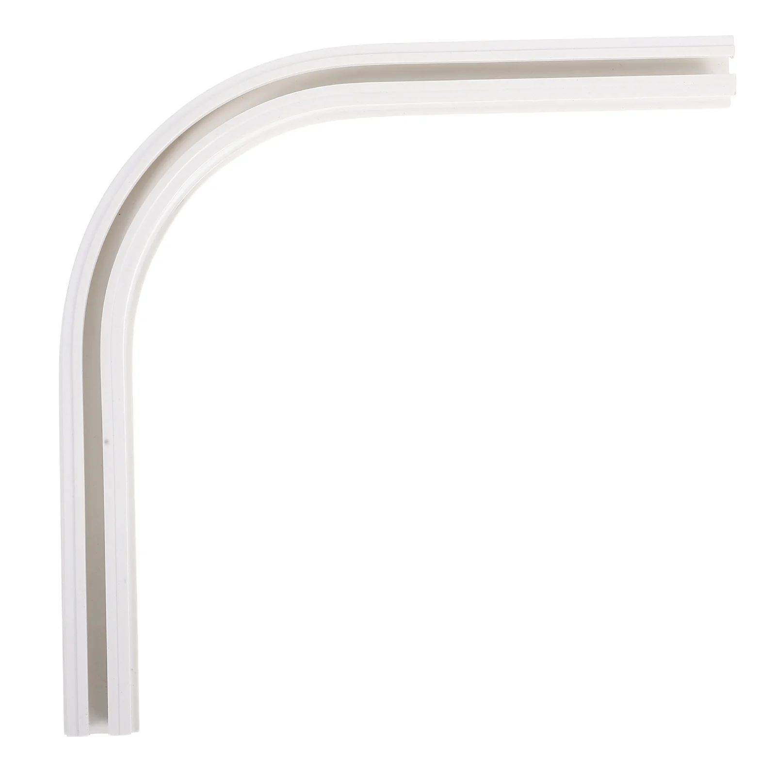 Curtain Track Ceiling Mount Adhesive Rail Wall Mounted Slide For Bathroom Shower Home Office Smooth Corner Quiet Operation Easy