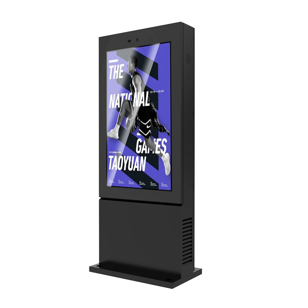 32 Inch Outdoor Digital Signage Kiosk with High Brightness LCD IP65 Rated Touch Screen for Elevator Commercial Advertise