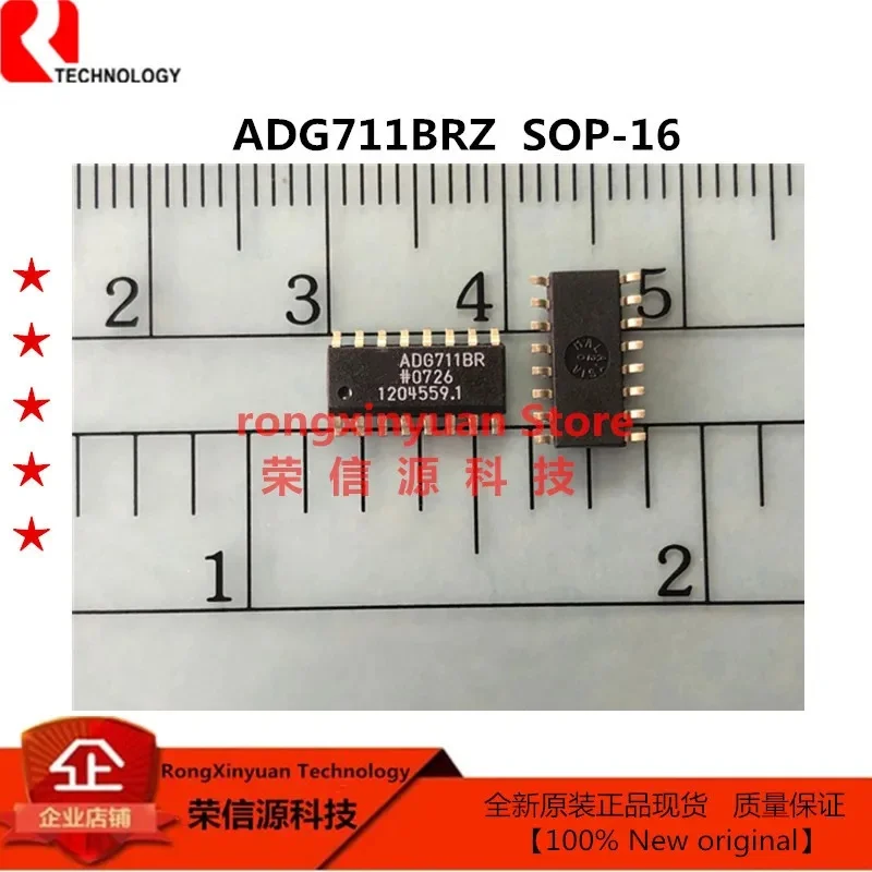 

5Pcs ADG711BRZ SOP-16 ADG711BRZ-REEL7 ADG711BR CMOS Low Voltage, 4 Ω Quad,SPST Switches 100% New original