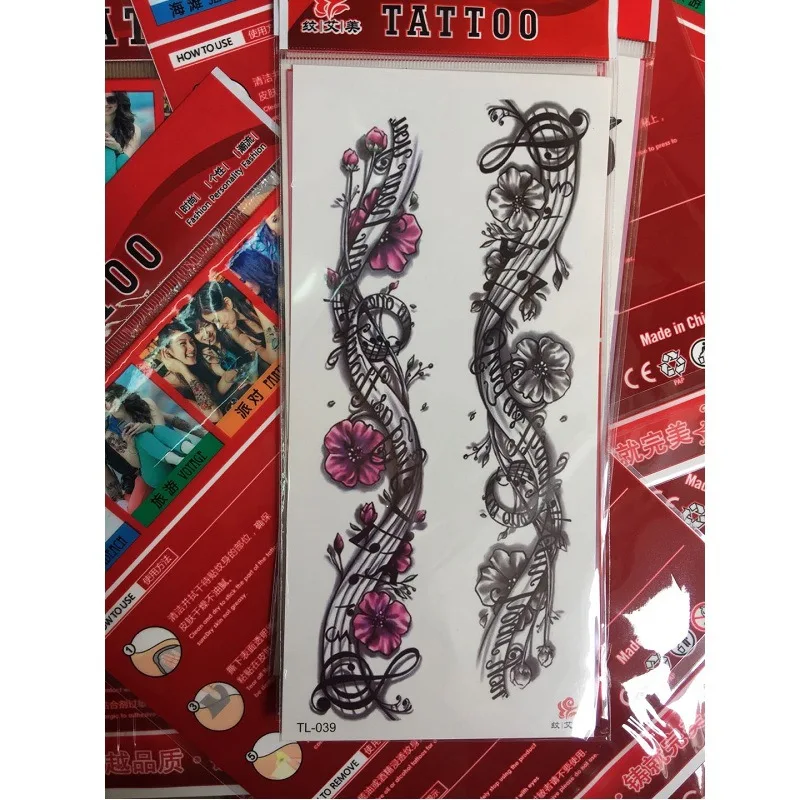 Lace Rose Flowers Temporary Tattoos Stickers Waterproof Colorful Floral Fake Tattoos for Women Men Arm Back Body Art Beauty