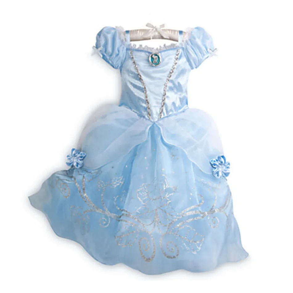 Kleine Meisjes Rapunzel Assepoester Kleding Kinderen Prinses Cosplay Jurken Kinderen Feest Kerst Carnaval Luxe Dress Up