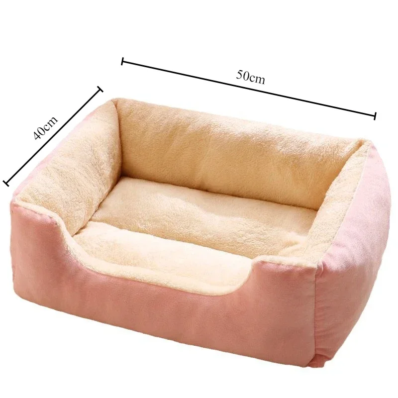 50×40cm Cat Nest Mat Winter Rectangle Dog Mattress Small and Medium-sized Dogs Teddy Corgi Sofa Bed Pads Plush Nest Pet Products