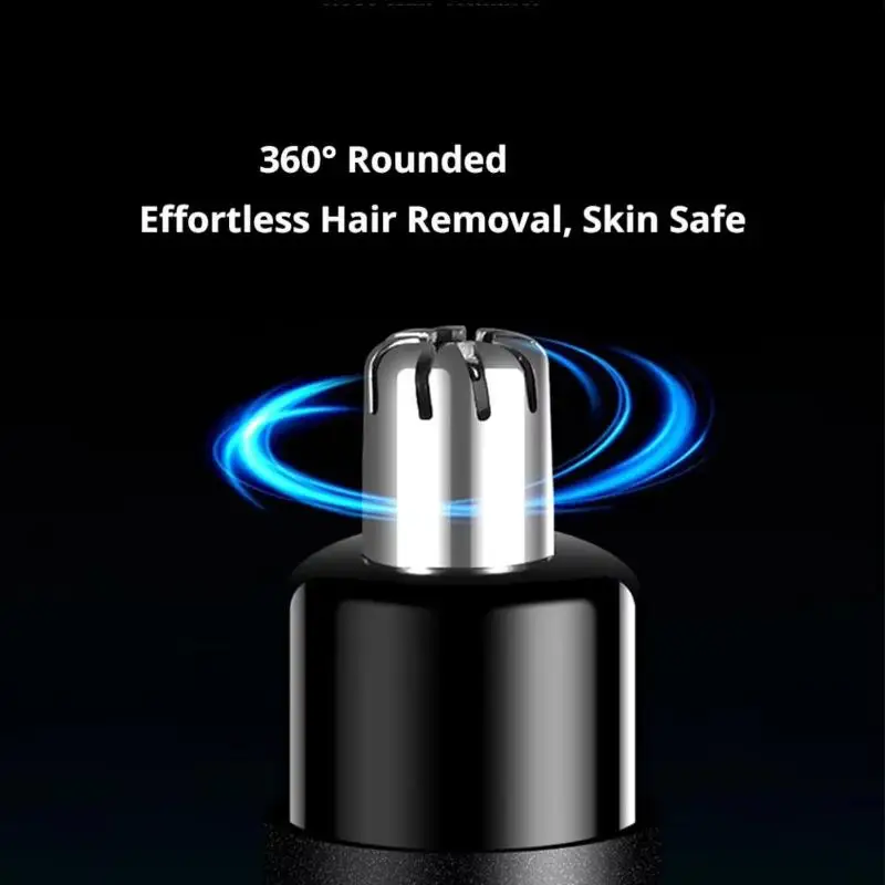 1 Set USB Rechargeable Mini Portable Electric Nose Hair Trimmer Touch Operation For Painless Nose Ear Eyebrow Hair Removal view 6