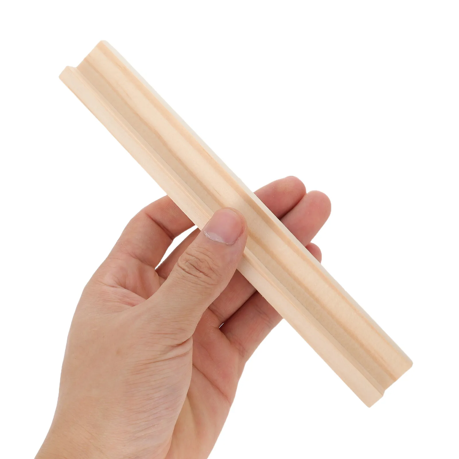 4-delige premium houten dominostandaards, eenvoudig ontwerp voor horizontale plaatsing, displaystandaard, organizer voor spelstukken, gebruik voor woondecoratie