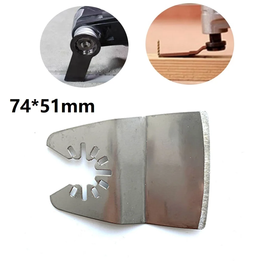 For Cutting Soft Metal Tool Saw Blade 1pcs 74*51mm Oscillating Multi Saw Blade Tool For High Carbon Steel Metal Wood Cutting