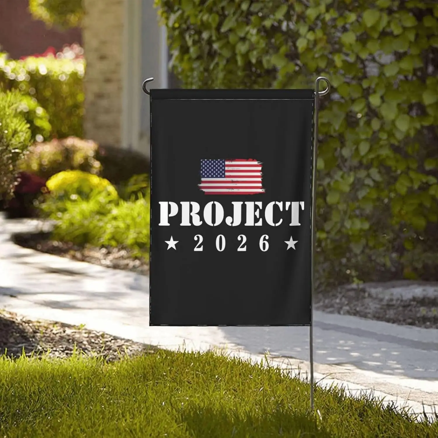 مشروع 2026 حديقة العلم اكسسوارات الديكور ديكور حديقة المنزل في الهواء الطلق 12X18 بوصة (لا تشمل سارية العلم) KZA