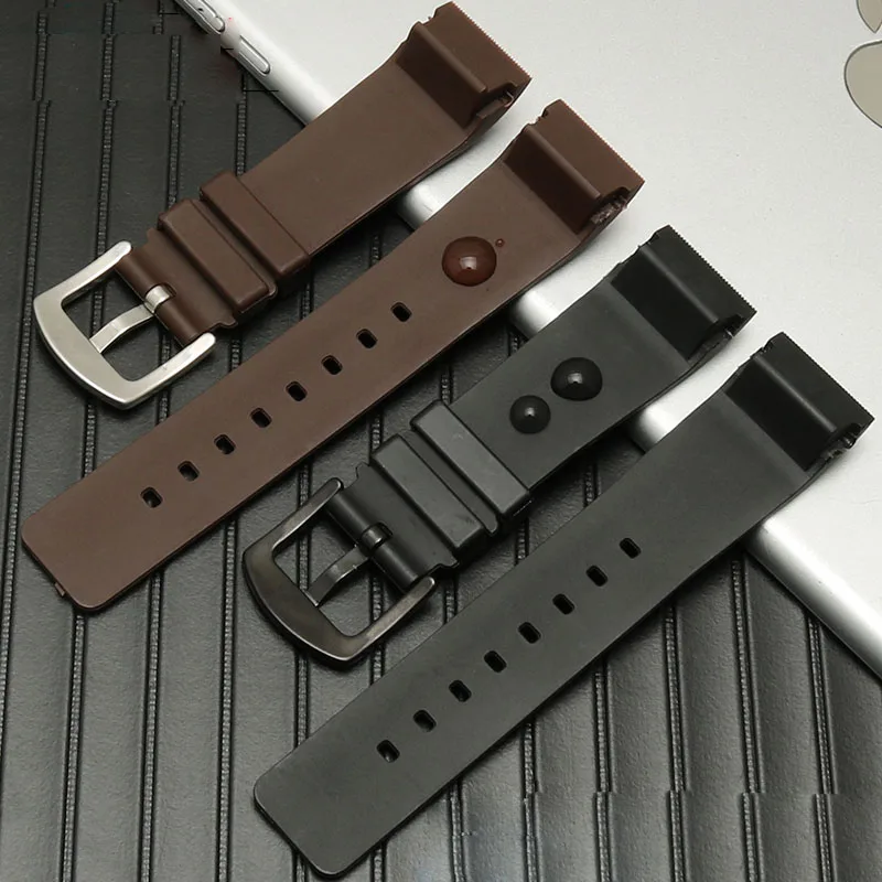 High Quality Rubber Watch Band For Cartier Santos 100 Men And Women 23mm 20mm Blue Black Brown Watch Strap