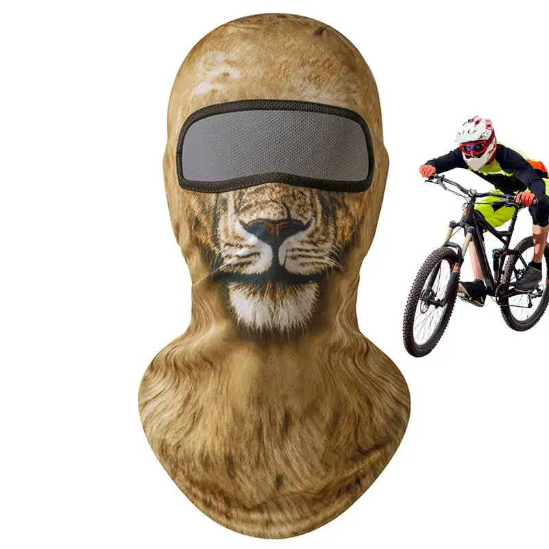 

Animal Ski Masque Full Face Hood Cover Elastic Summer Soft Cooling Windproof Multipurpose Neck Gaiter For Cycling Motorcycle