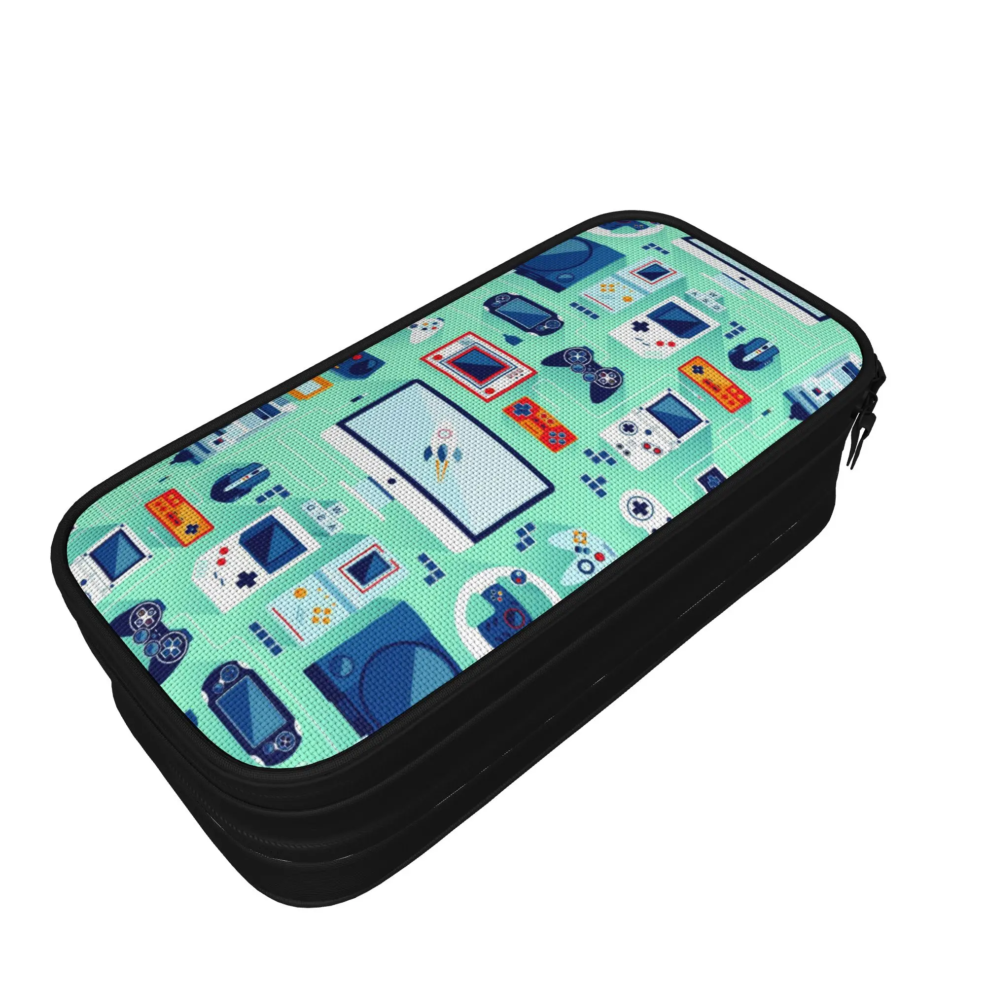 Creative Games Console Handheld Pencil Case  Pencil Box for Student Pencil BagsZipper Stationery,