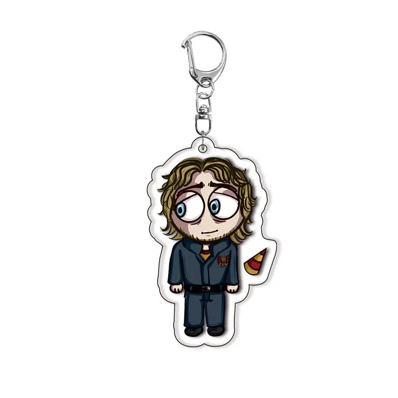 Horror Game Mouthwashing Keychain Chibis Jimmy Curly Anya Sallyface Bag Key Chain Keyring Jewelry Gamer Fans Gift Accessorie