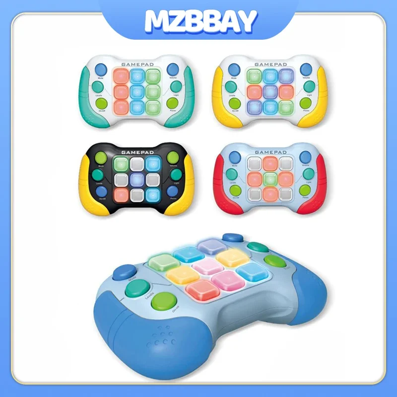 新しいクイックスピードプッシュゲームおもちゃ子供楽しいプッシュバブルゲーム機ライトハンドヘルド抗ストレスおもちゃ大人の子供のためのギフト