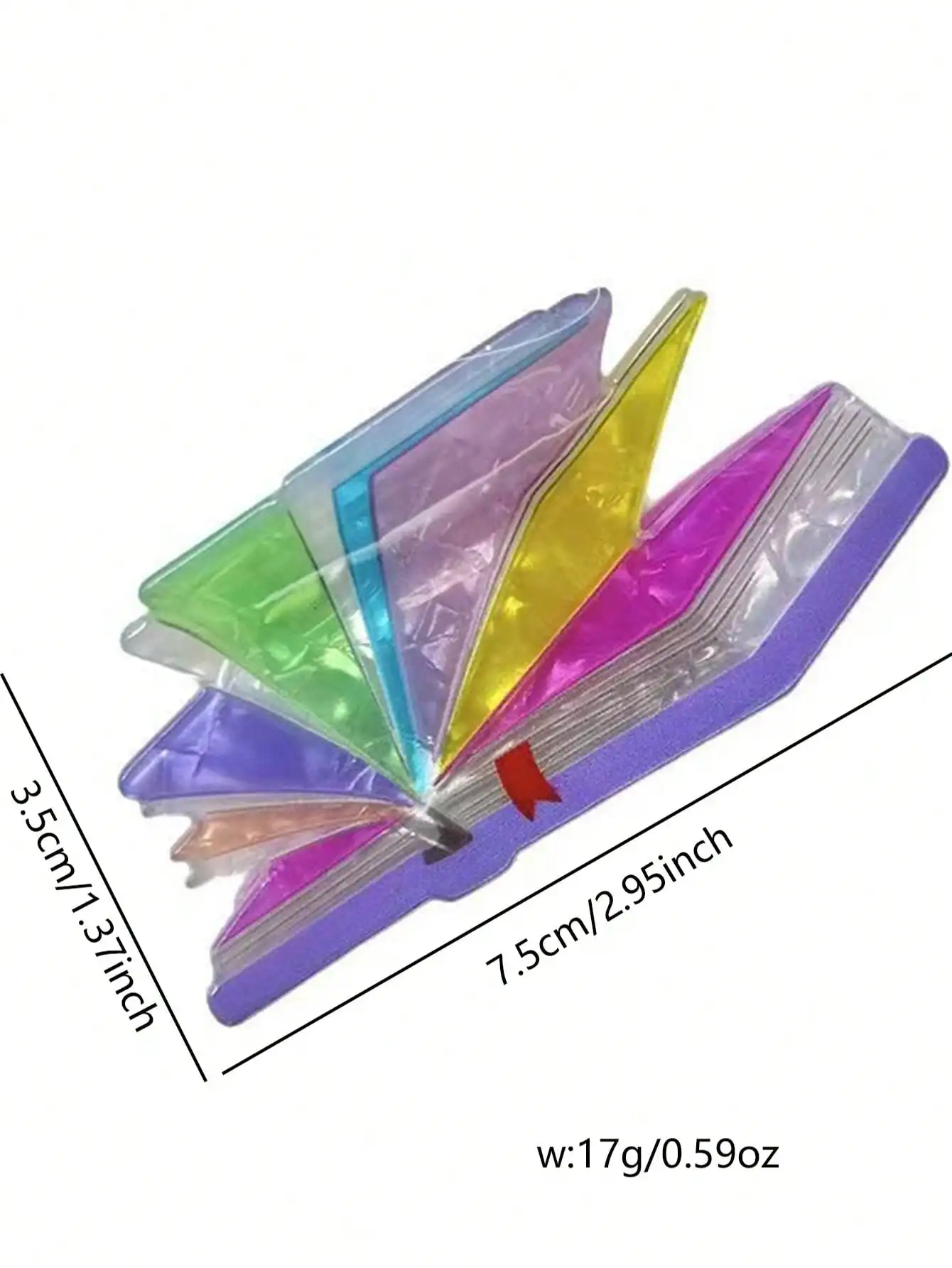 Pinza para el pelo mediana con libro de dibujos animados de colores falsos para mujer, 1 unidad, para peinados pequeños y semi-up