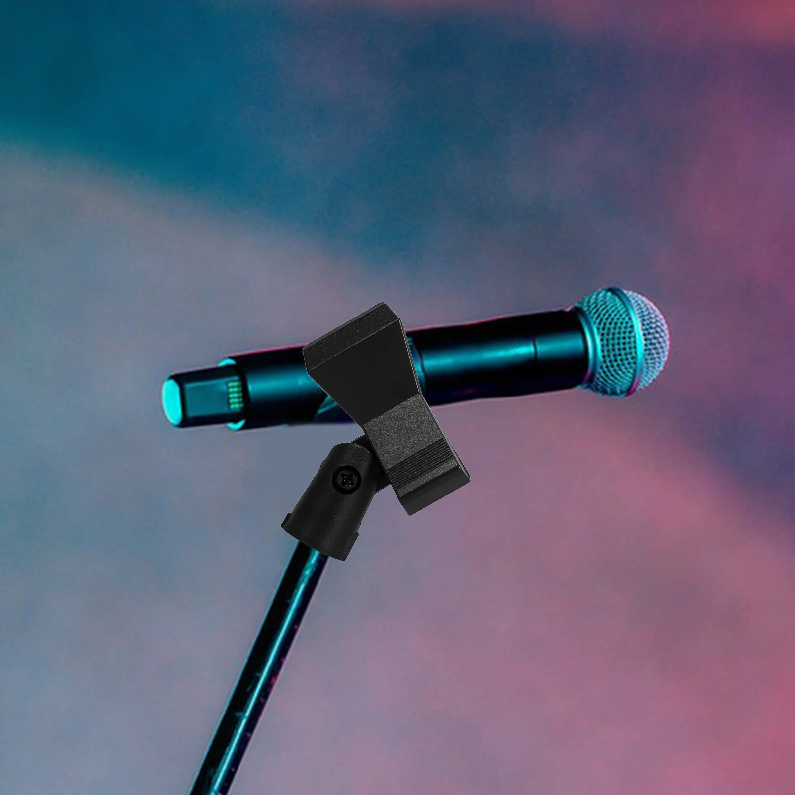 

4pcs Microphone Holder Adjustable Metal Screw Mount For Wired Mic Stand Converter Wireless Mic Universal Stand Adapter Clamp