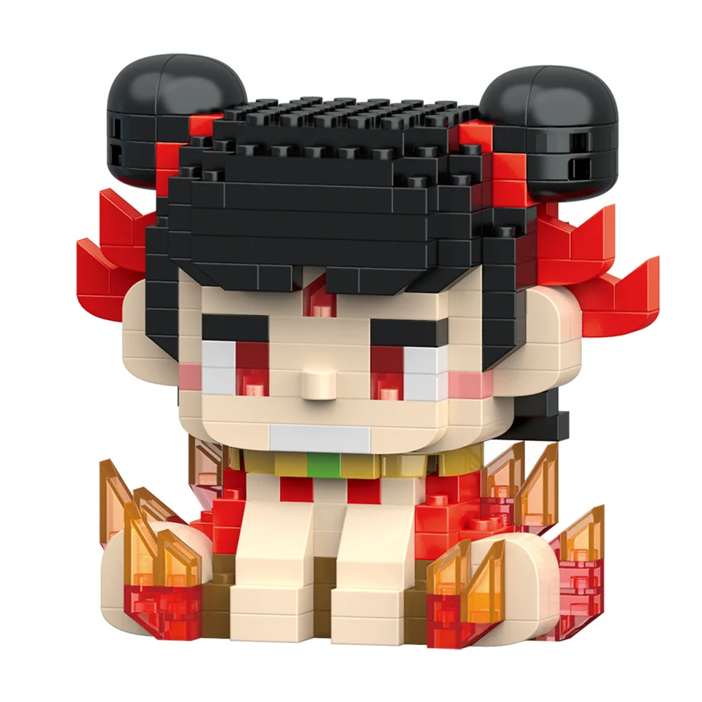 Kit de modelo Nezha, Mini bloques de construcción de partículas pequeñas, juego de ladrillos DIY, juguetes educativos para chico de 10 a 12 años, regalos de cumpleaños